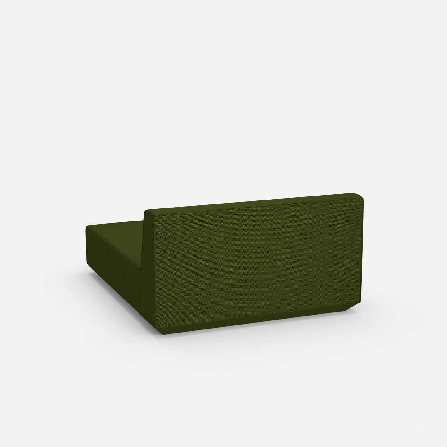 Modulare breite Recamiere von hinten