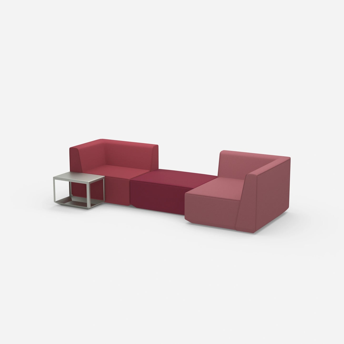Canapé panoramique modulaire vu de côté