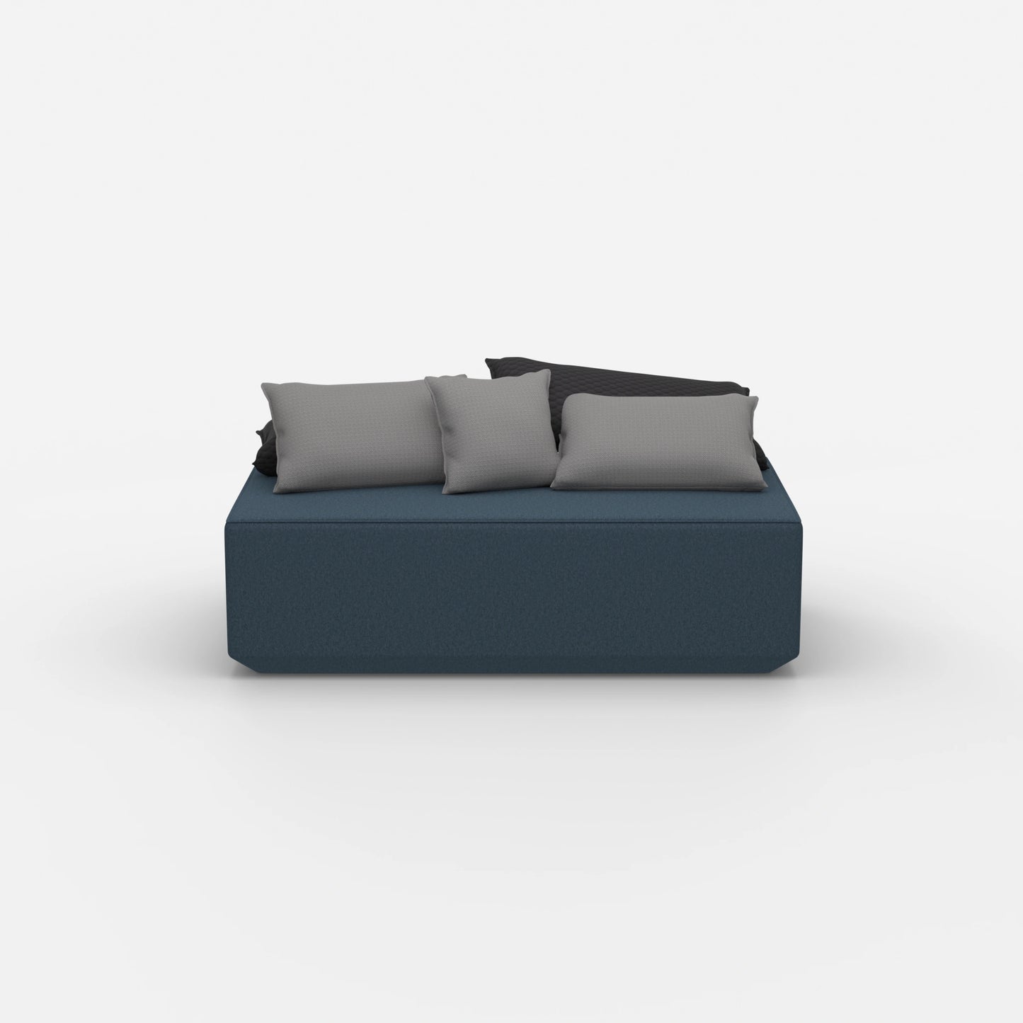 Modularer Sitzpouf von vorne