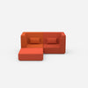 Modulares Ecksofa für kleine Räume von vorne