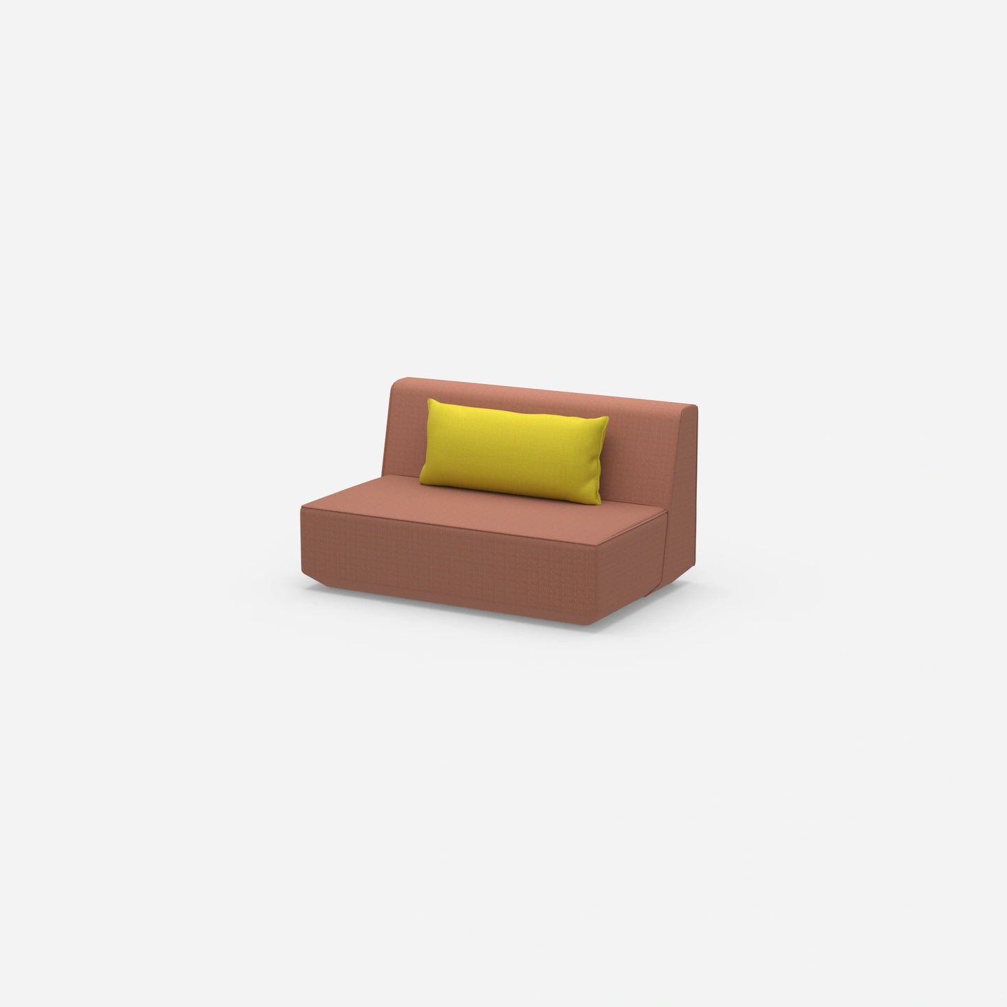 Modular sofa 120 cm wide from the side