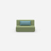 Modular sofa 120 cm wide from the front