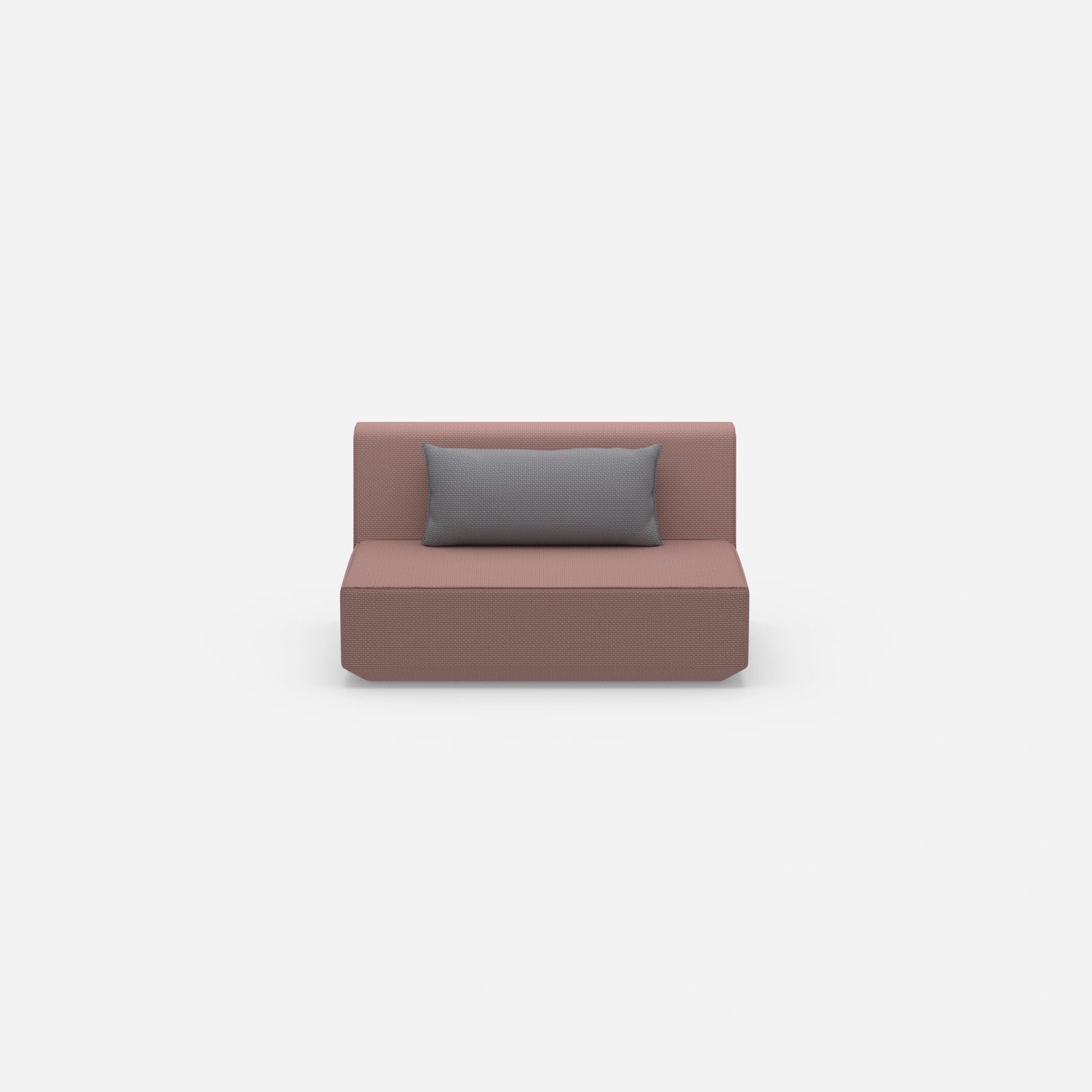 Modular sofa 120 cm wide from the front