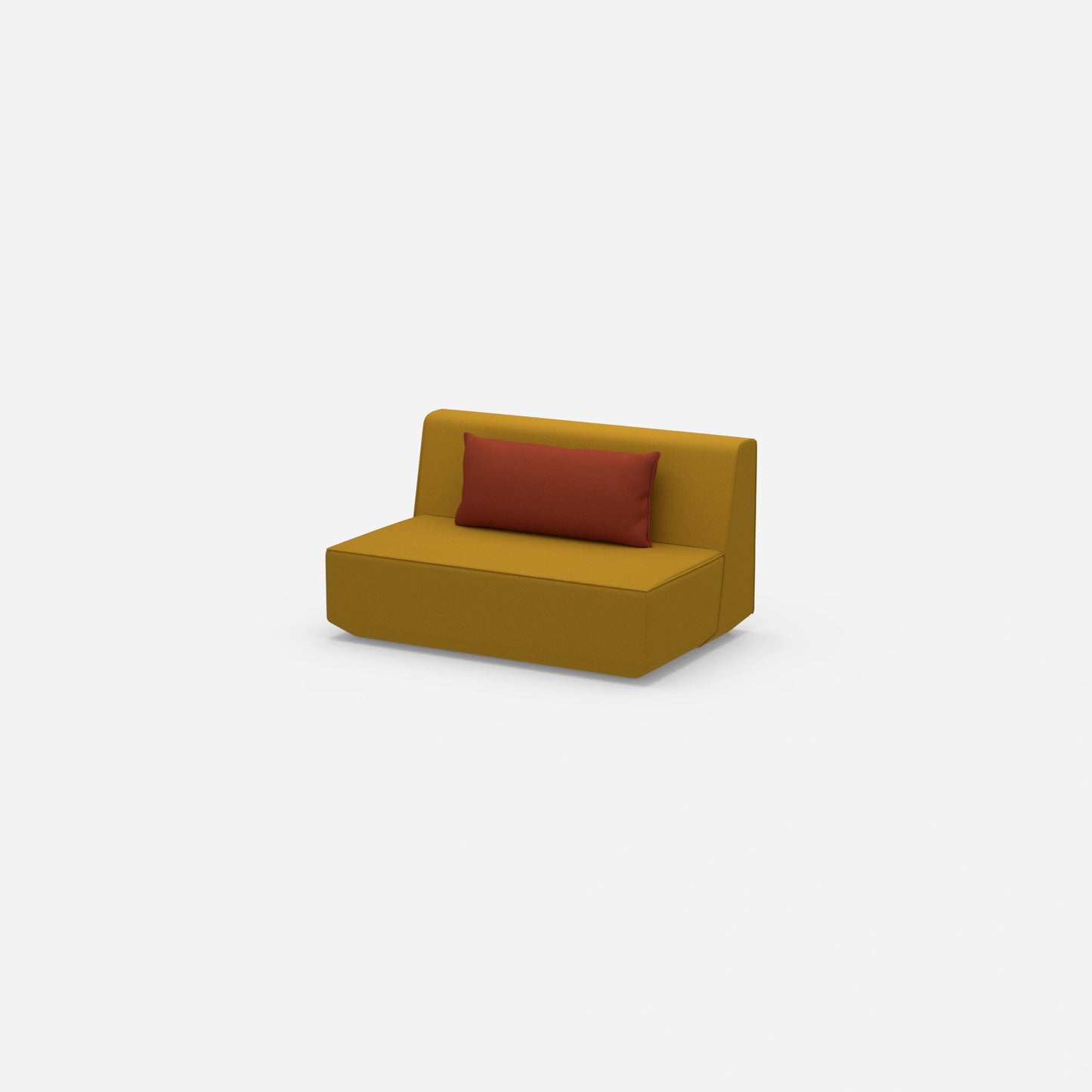 Modular sofa 120 cm wide from the side