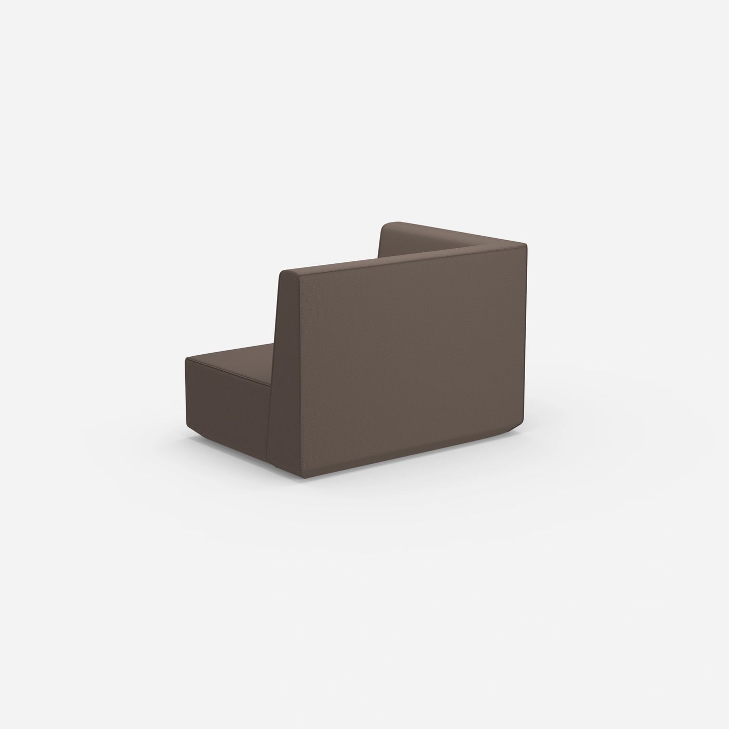 Modulares Sofa 140 cm breit von hinten
