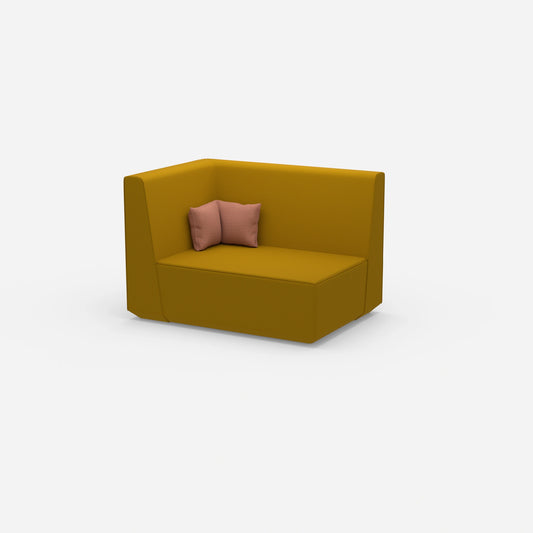 Modulares Sofa 140 cm breit von der Seite
