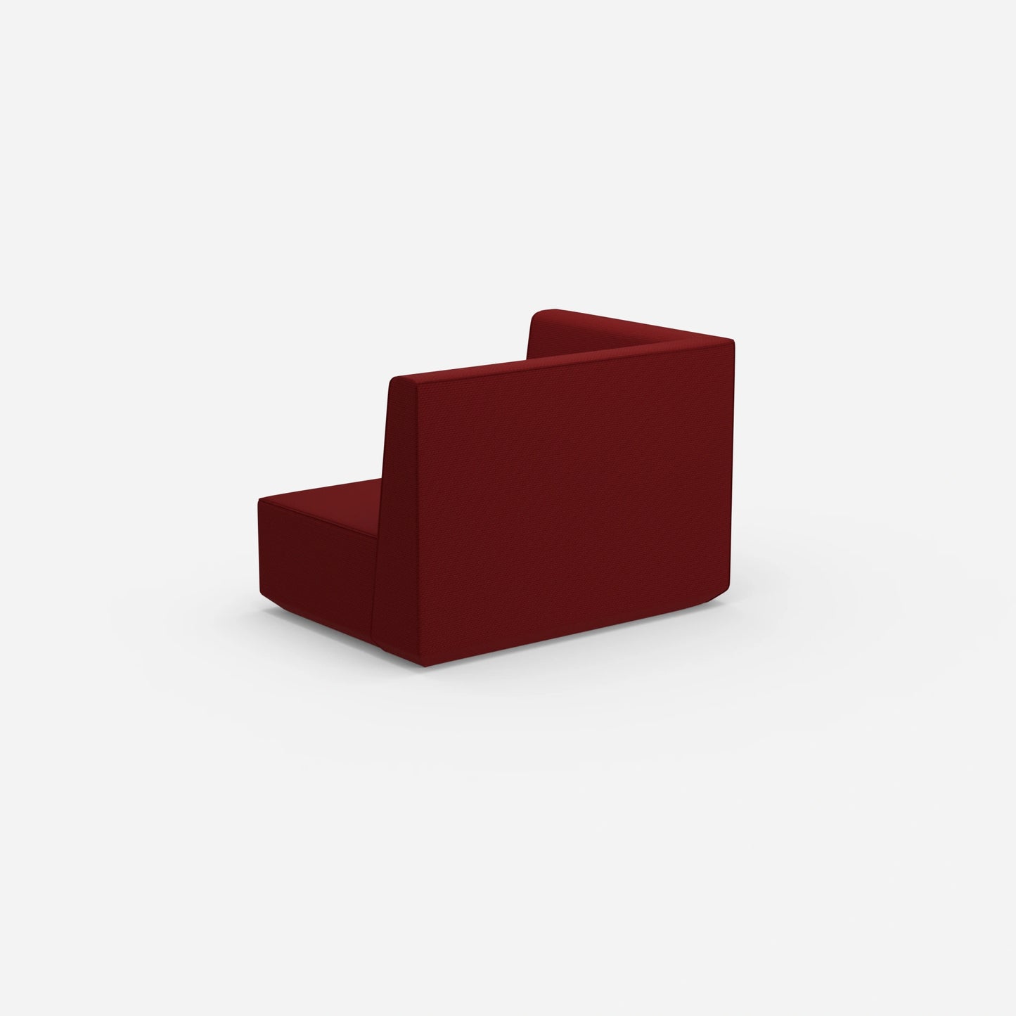 Modulares Sofa 140 cm breit von hinten