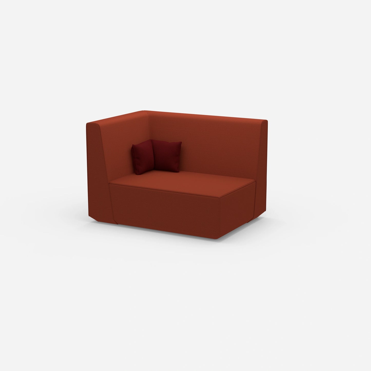 Modulares Sofa 140 cm breit von der Seite