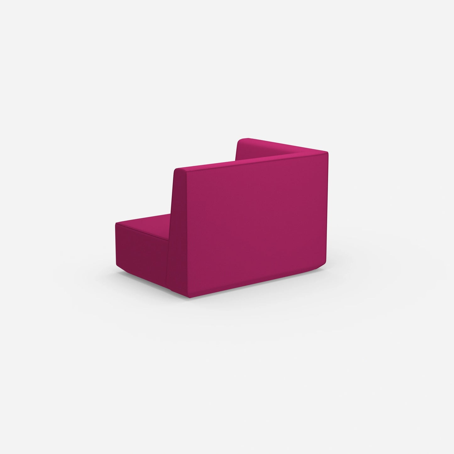 Modulares Sofa 140 cm breit von hinten