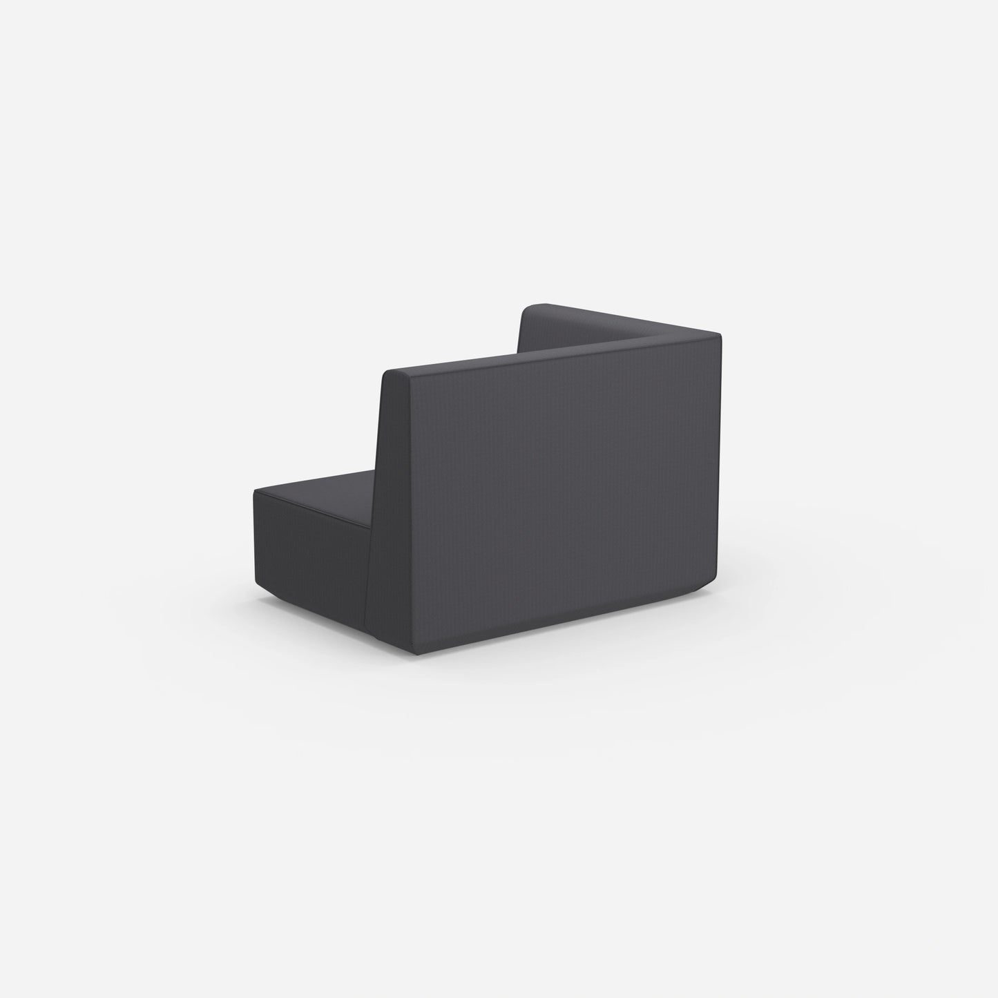 Modulares Sofa 140 cm breit von hinten