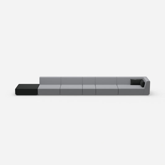 Modulares Sofa minimalistisch von vorne
