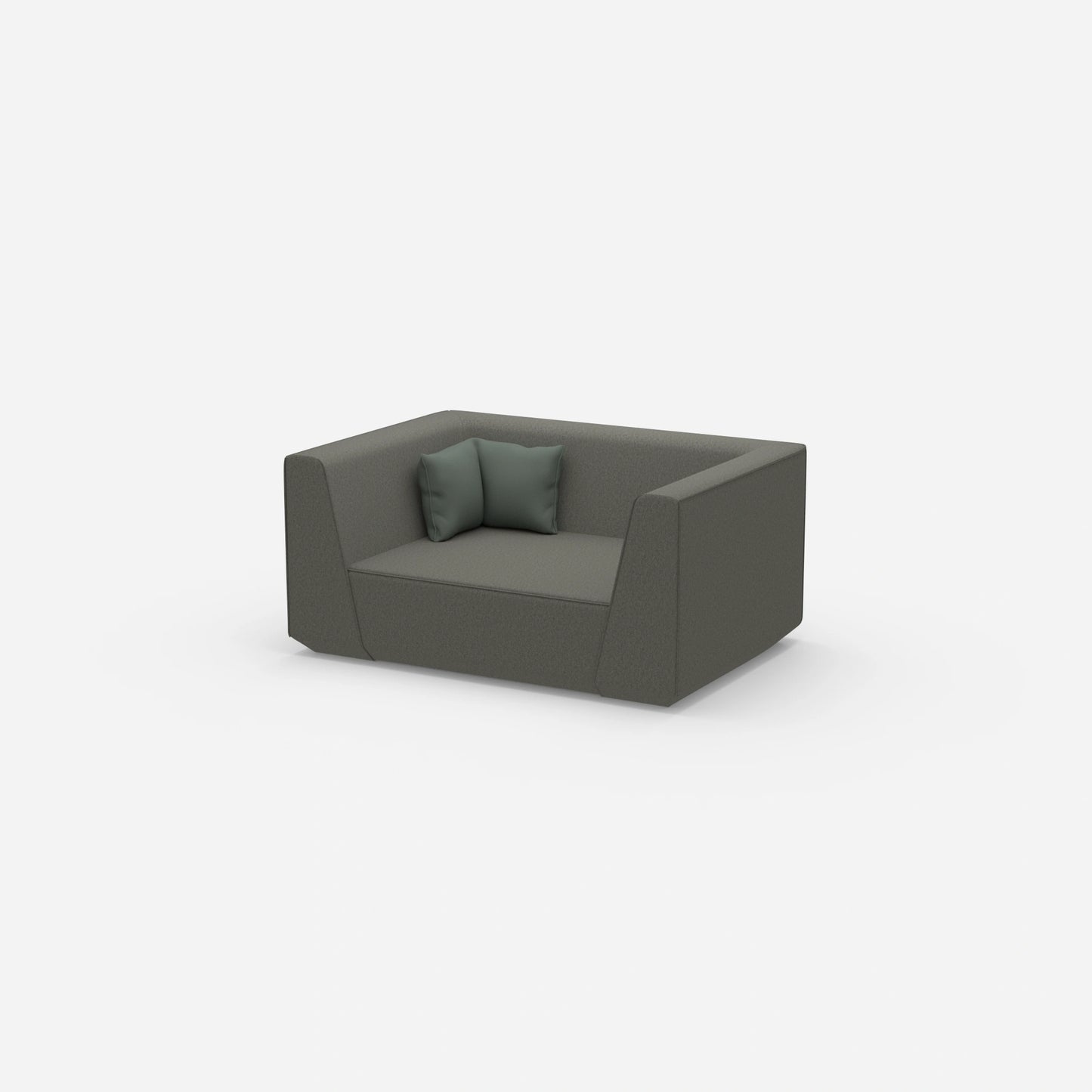 Modulares Sofa modern von der Seite