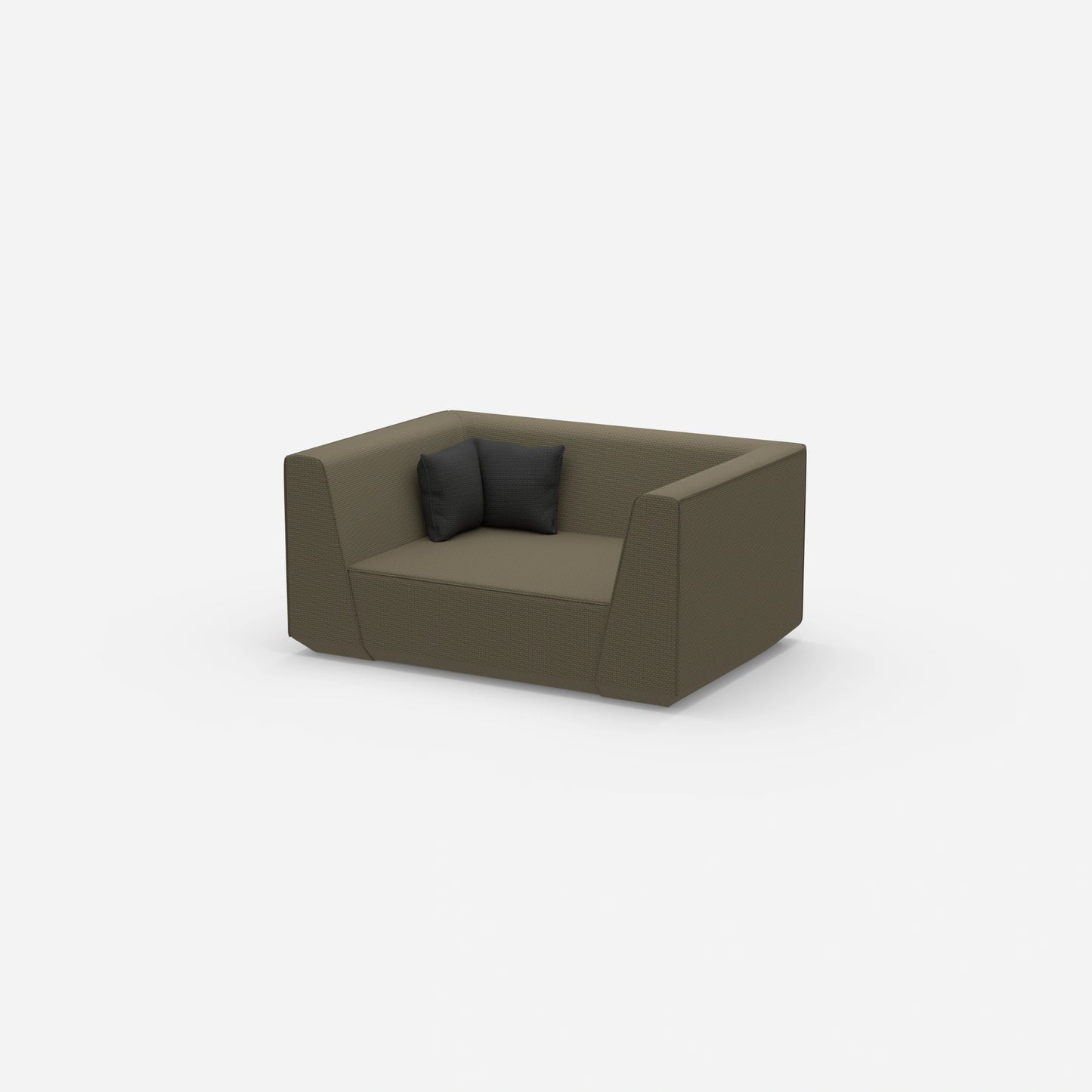 Modulares Sofa modern von der Seite