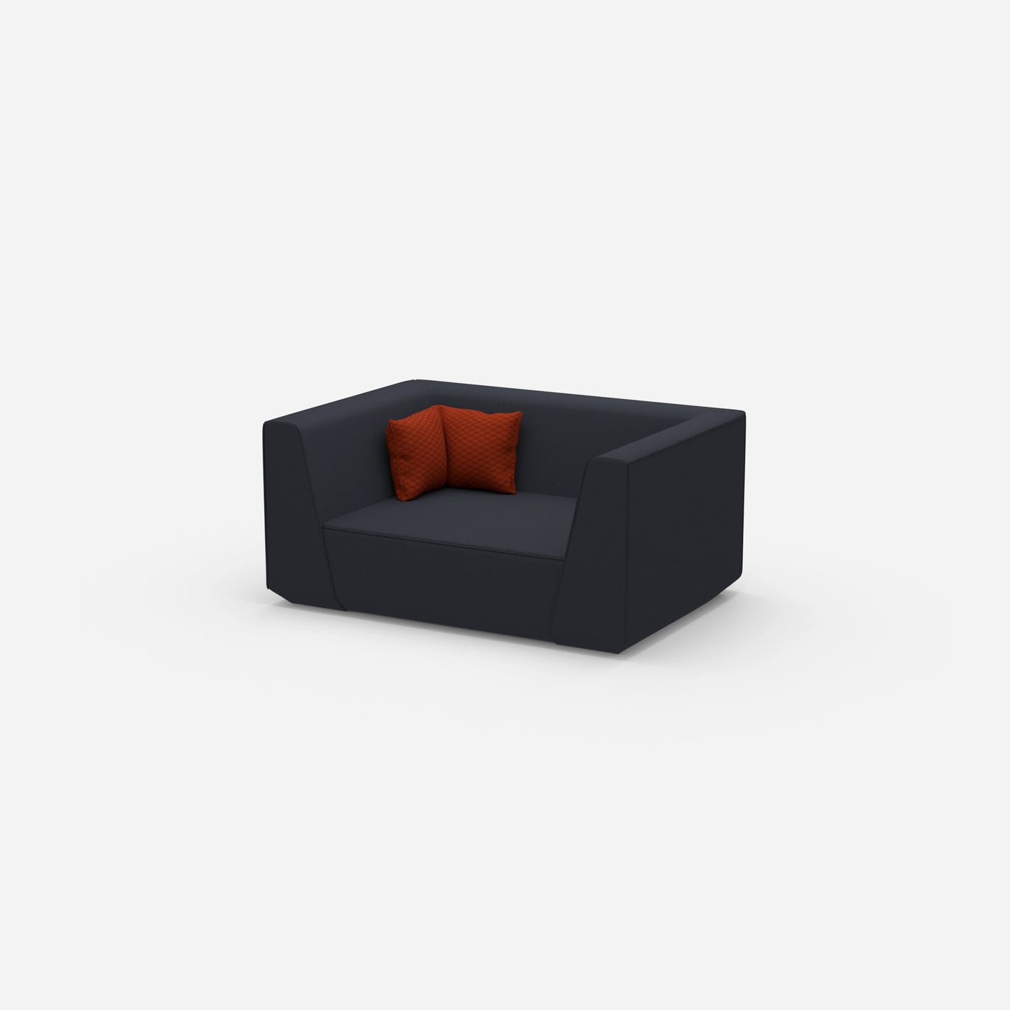 Modulares Sofa modern von der Seite