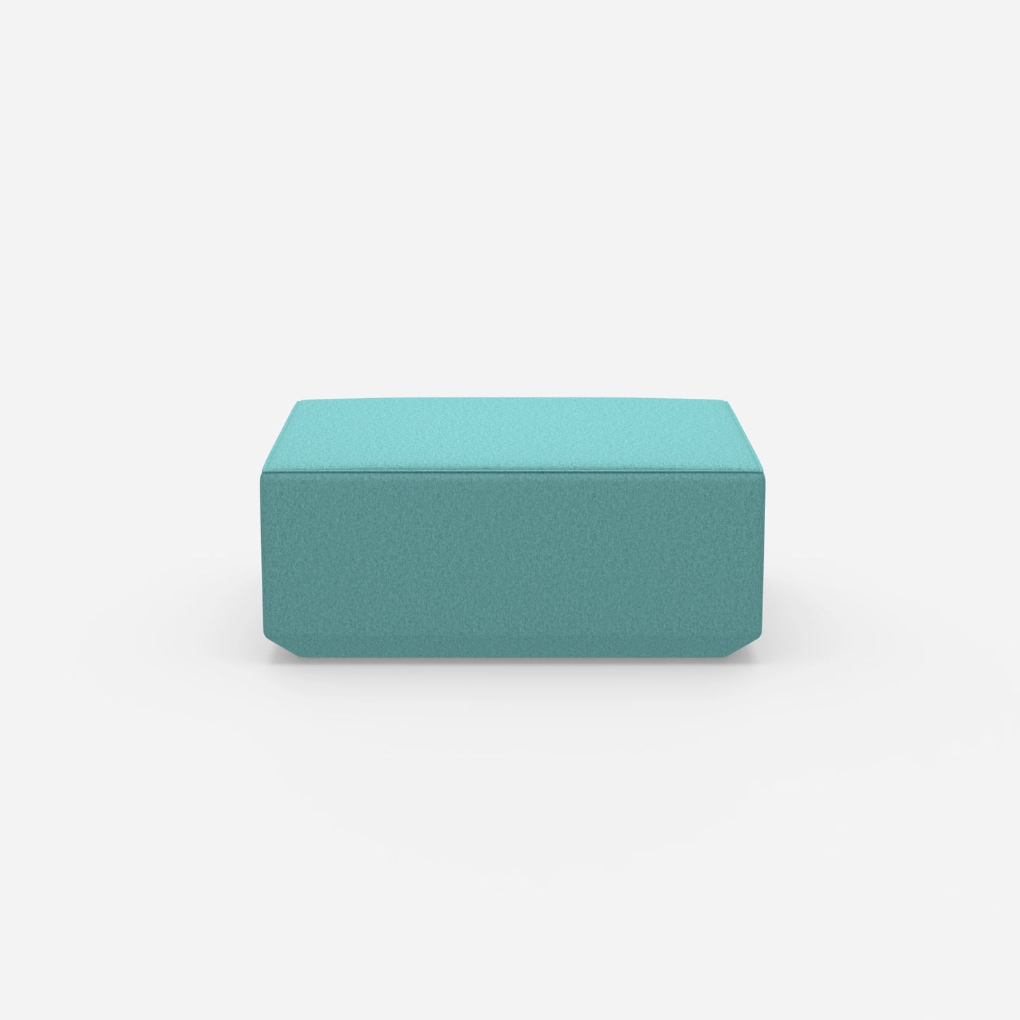 Pouf blau von vorne