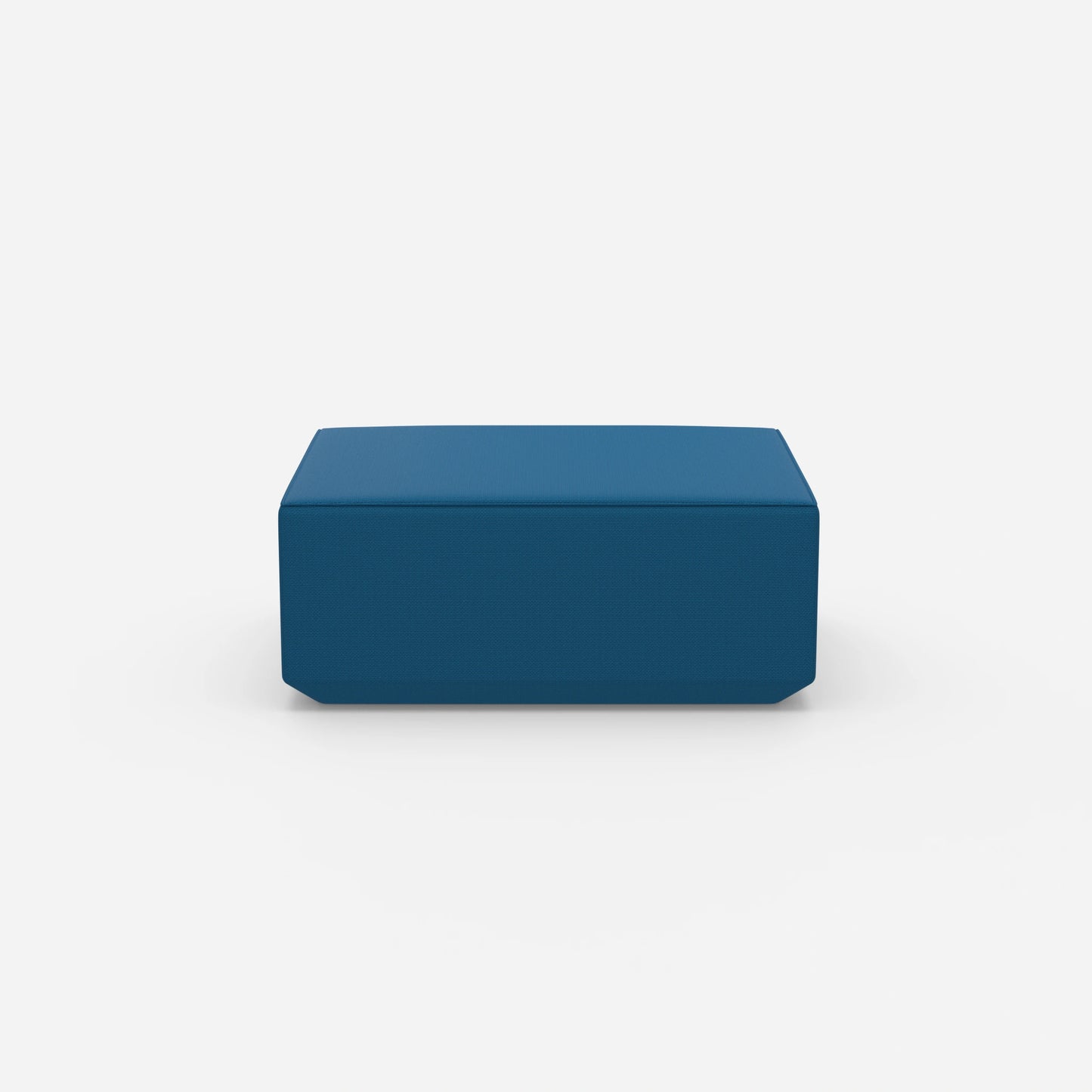 Pouf blau von vorne