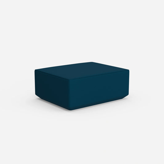 Pouf blau von hinten