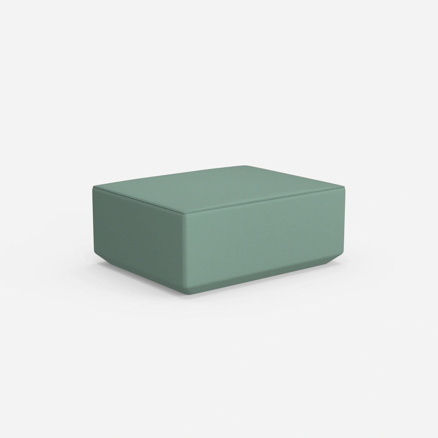 Pouf blau von hinten