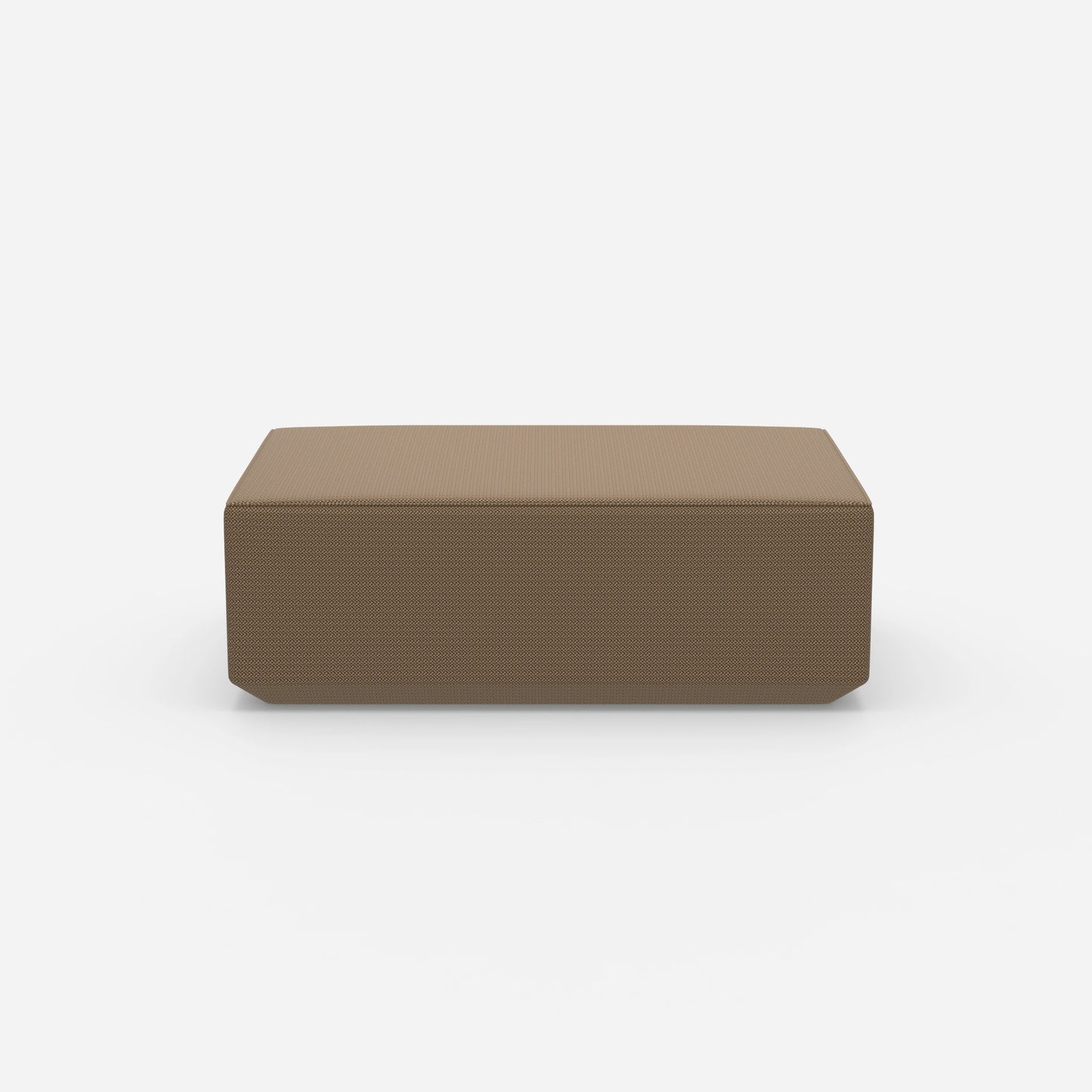 Pouf in Beige von vorne