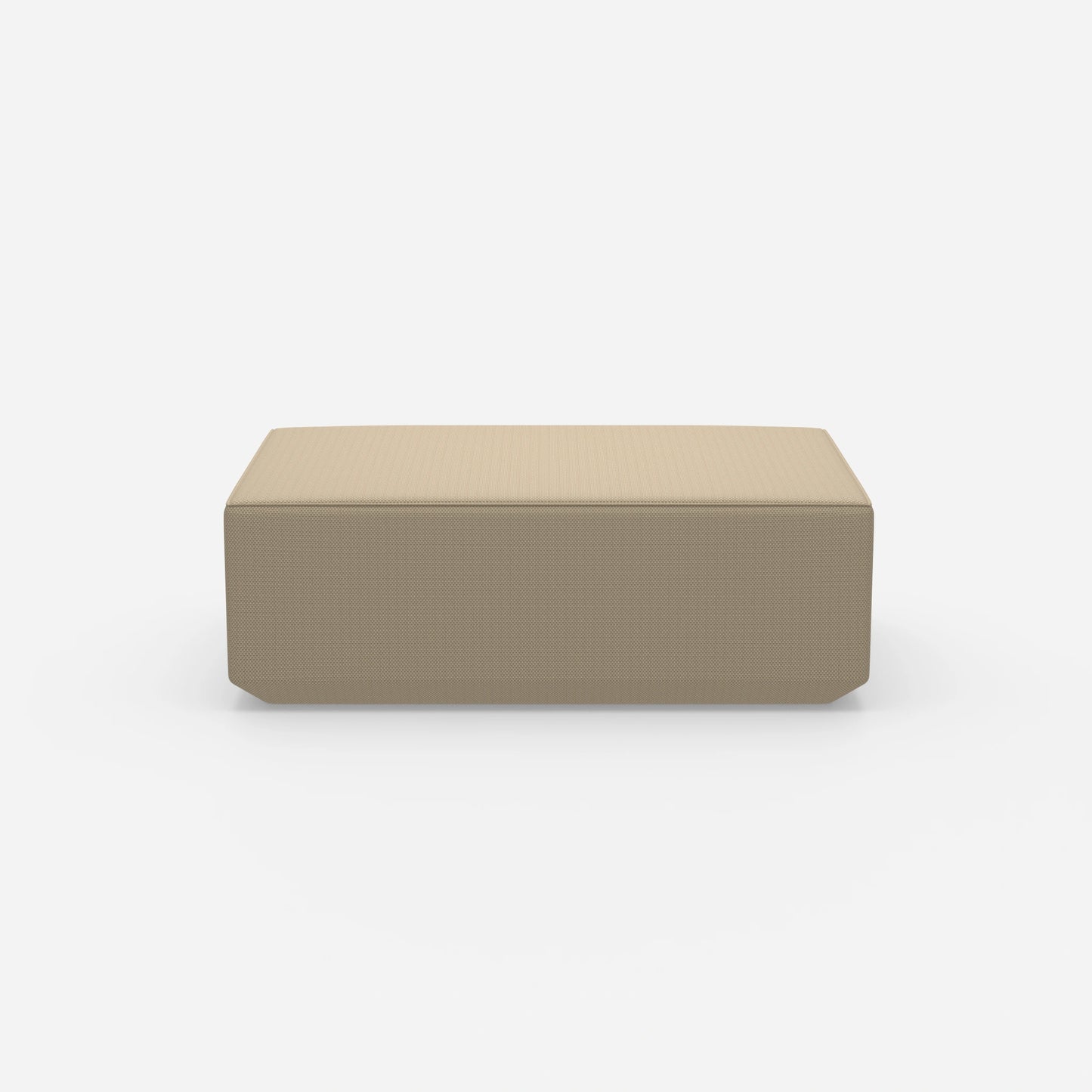 Pouf in Beige von vorne