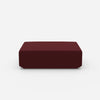 Pouf in Lila von vorne
