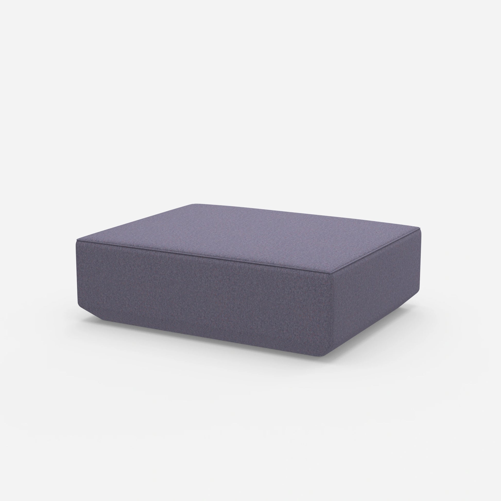 Pouf in Lila von der Seite