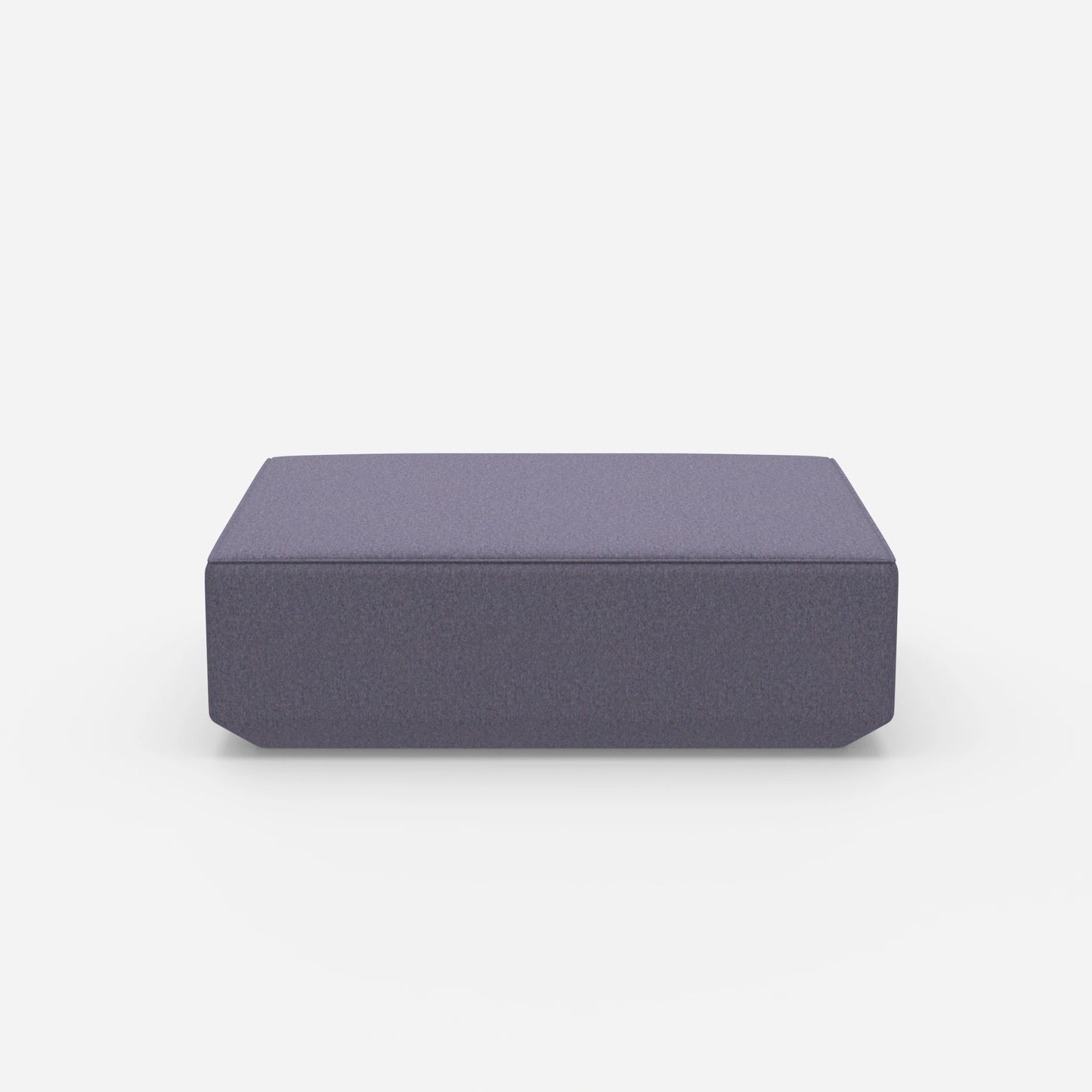 Pouf in Lila von vorne