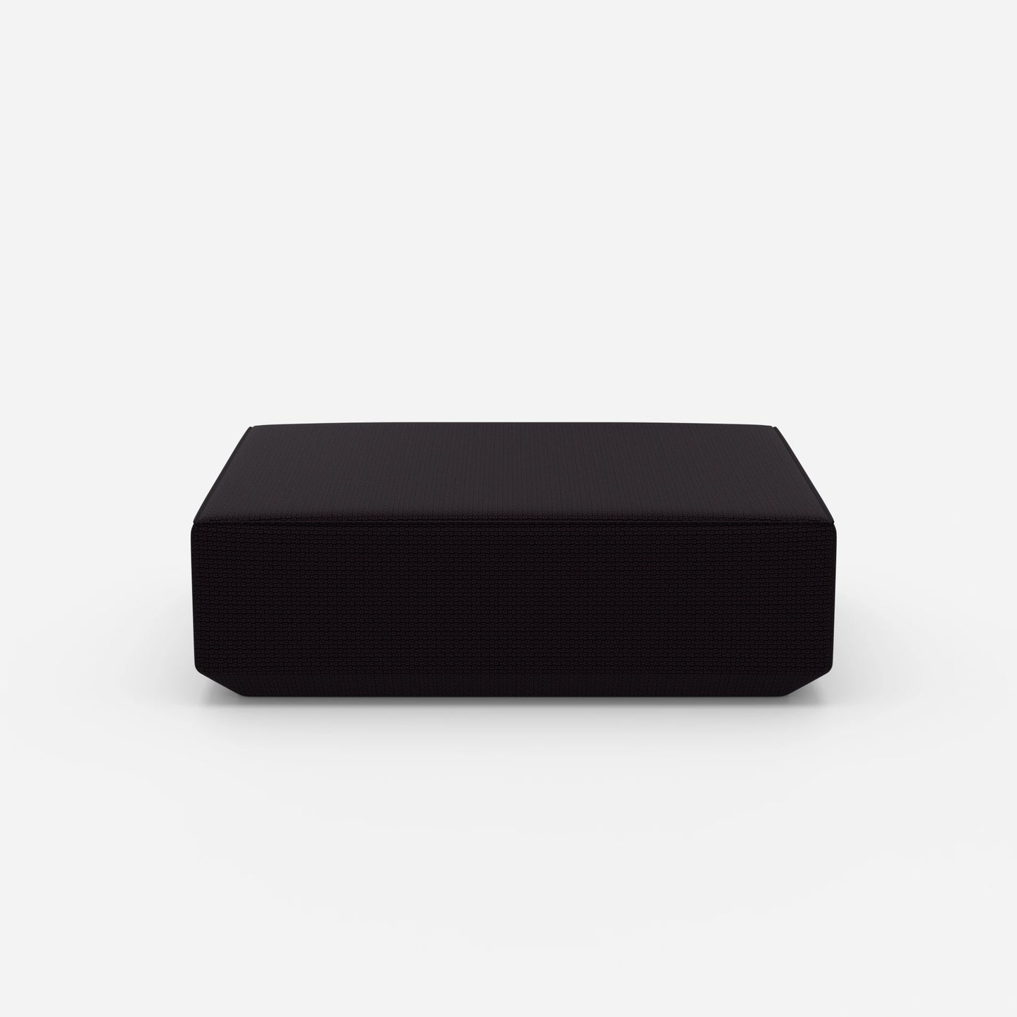 Pouf in Lila von vorne