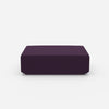 Pouf in Lila von vorne
