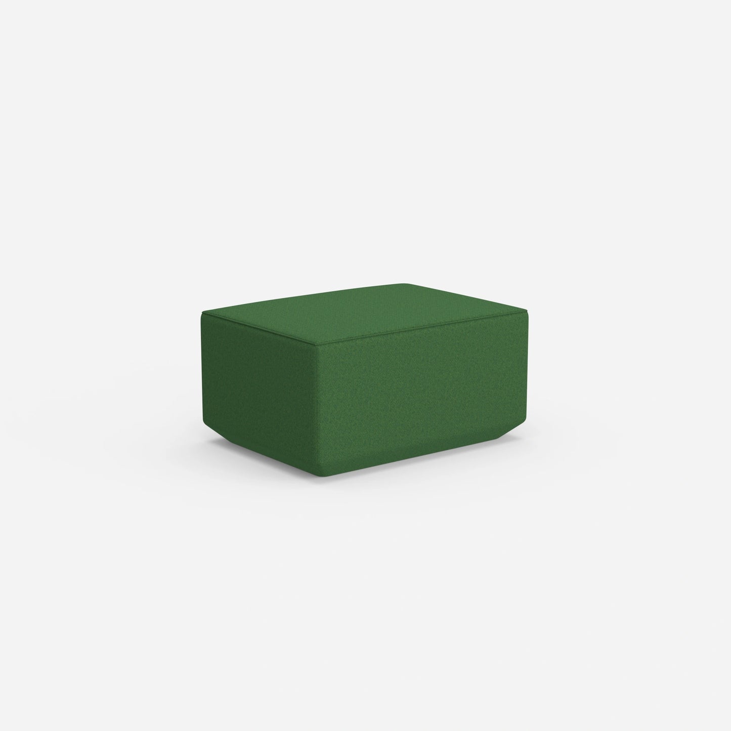Pouf mit 41 cm Höhe von hinten