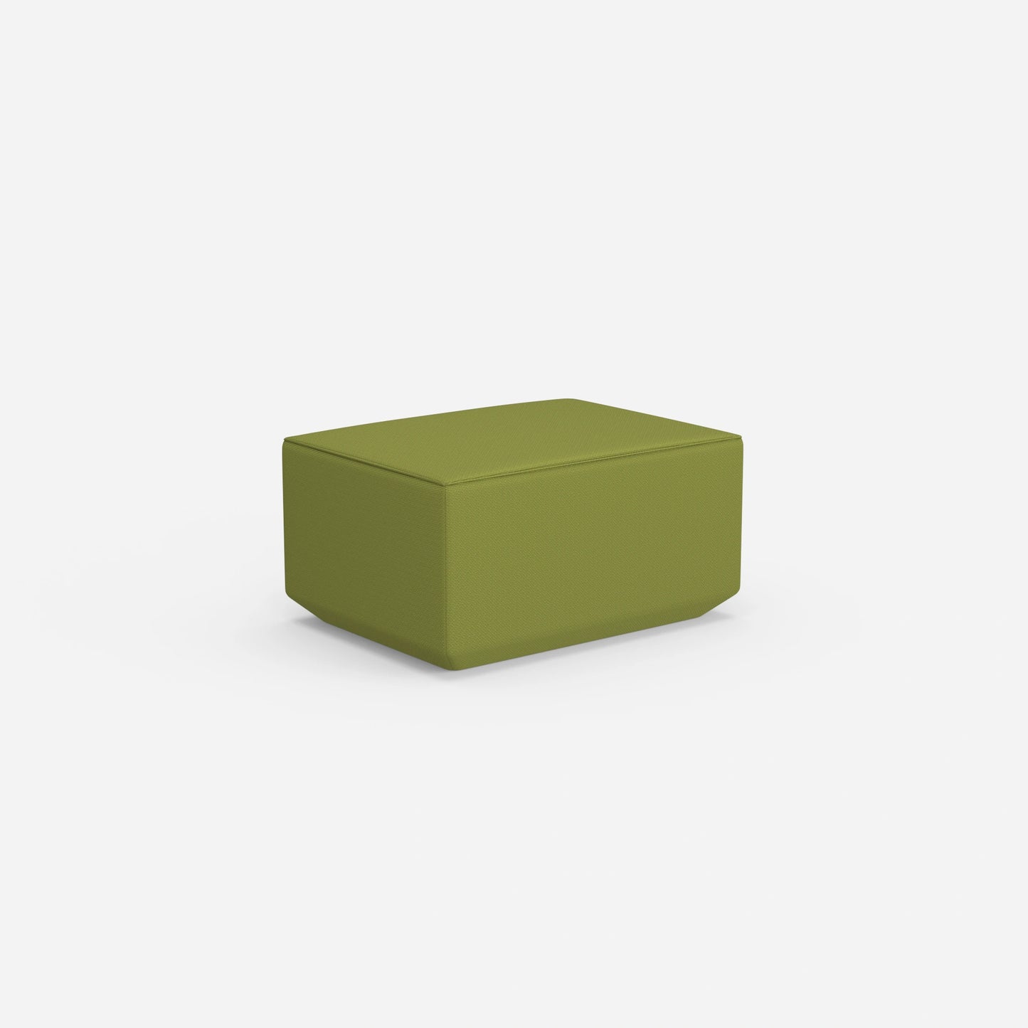 Pouf mit 41 cm Höhe von hinten