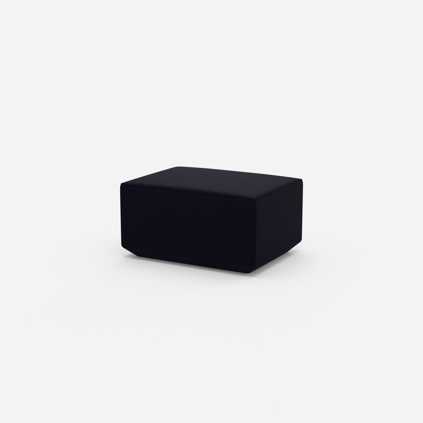 Pouf mit 41 cm Höhe von der Seite