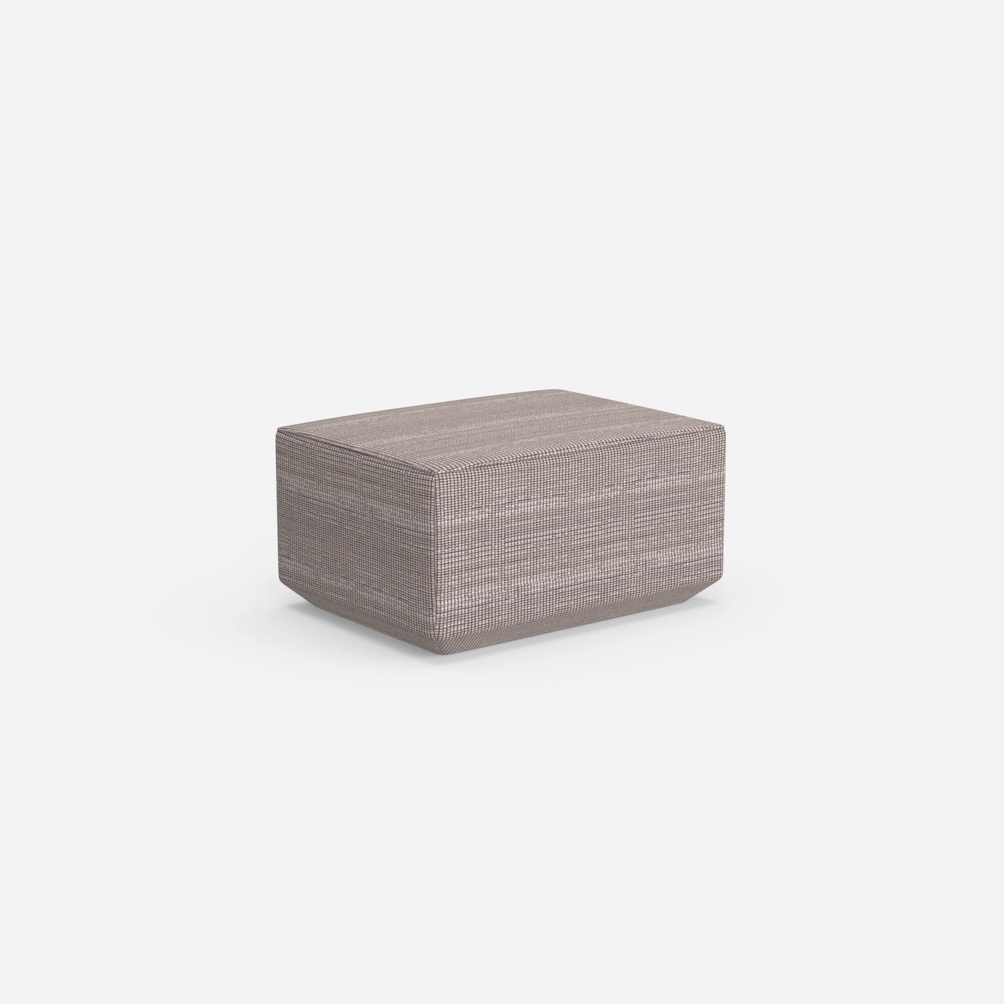 Pouf mit 41 cm Höhe von hinten