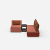 Pouf mit Topper von vorne