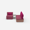 Pouf mit Topper von vorne