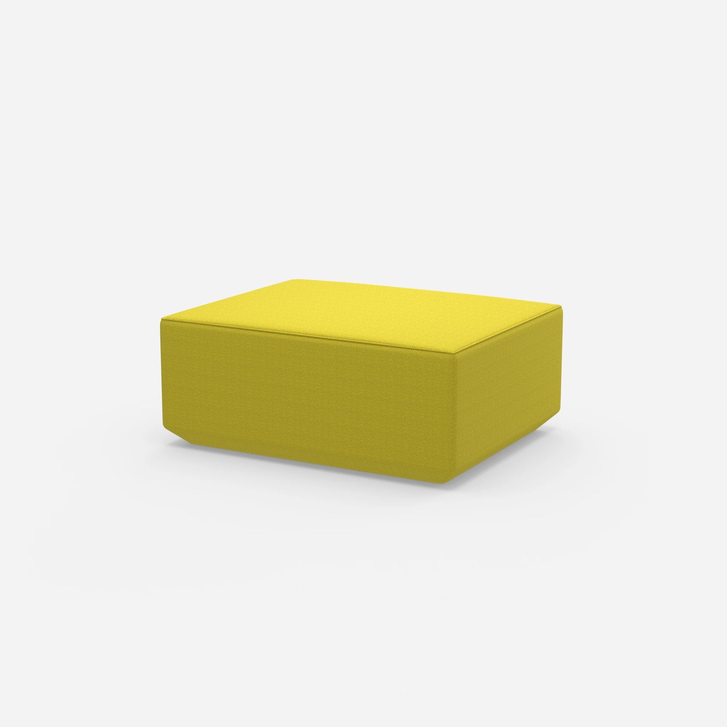 Pouf modern 41 cm hoch von der Seite