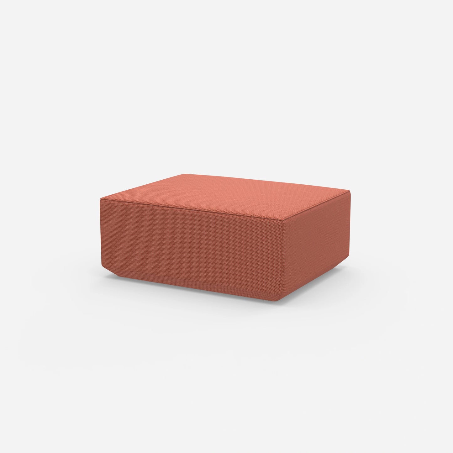 Pouf modern 41 cm hoch von der Seite