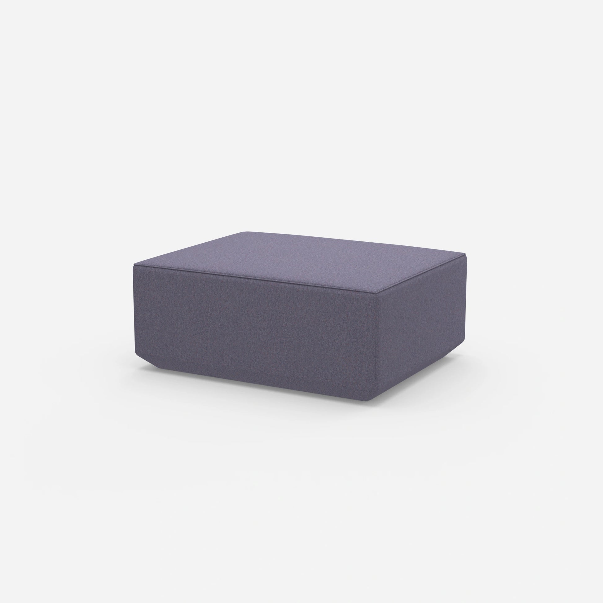 Pouf modern 41 cm hoch von der Seite