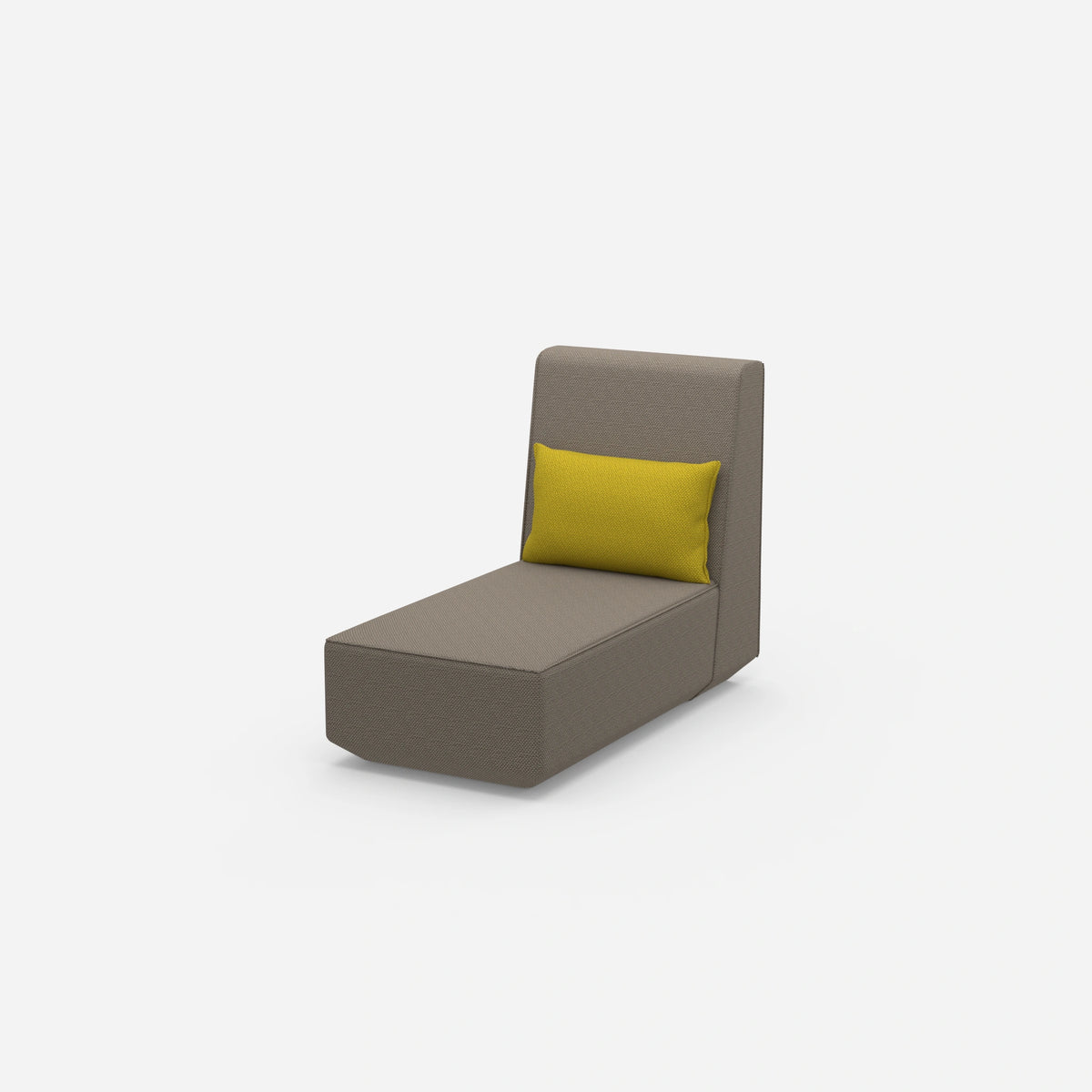 Recamiere für kleine Räume modular von der Seite