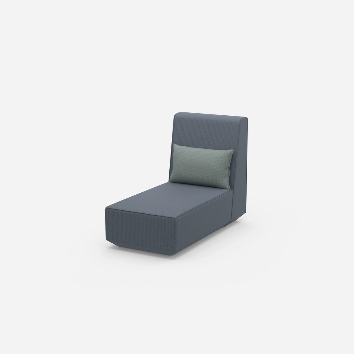 Recamiere für kleine Räume modular von der Seite