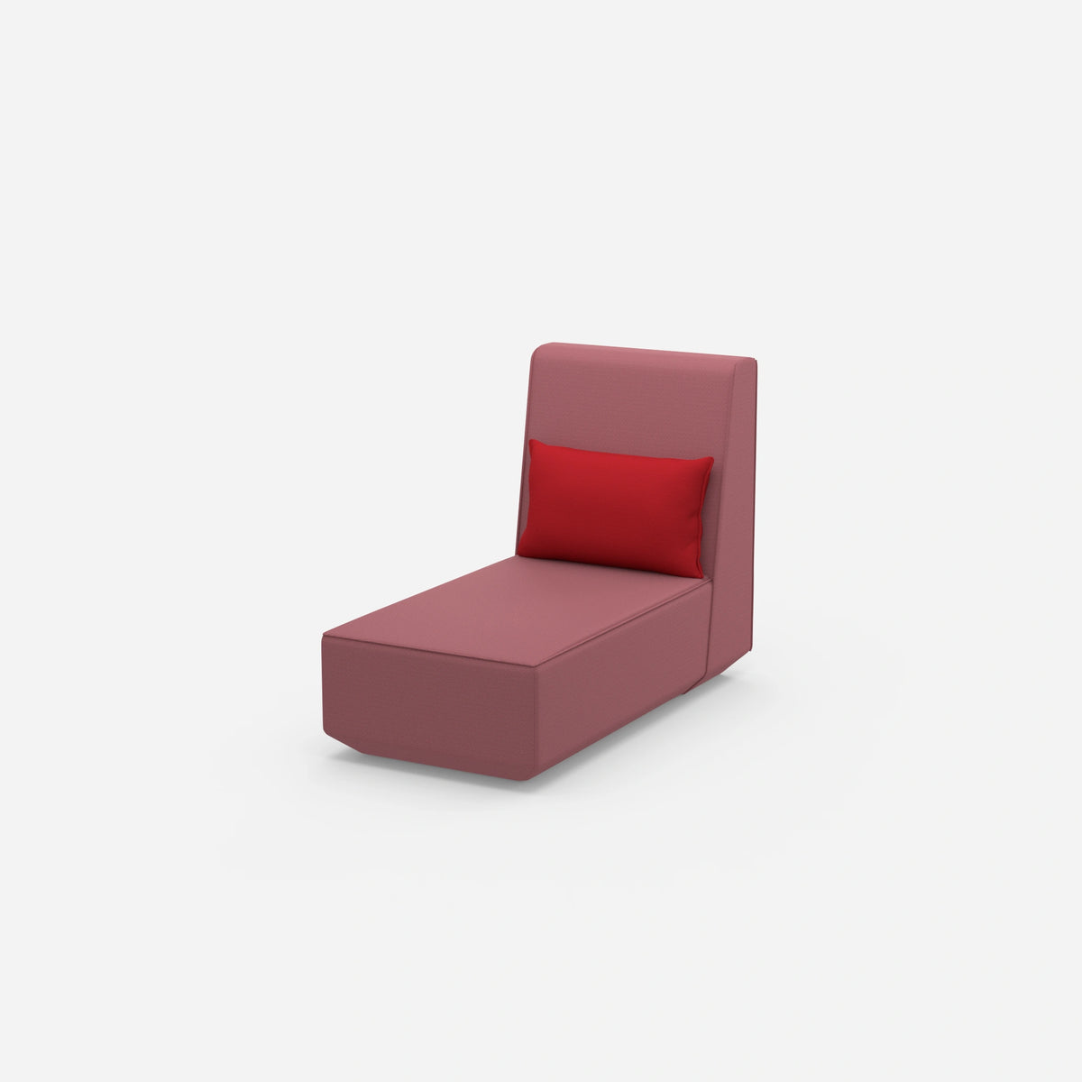 Recamiere für kleine Räume modular von der Seite