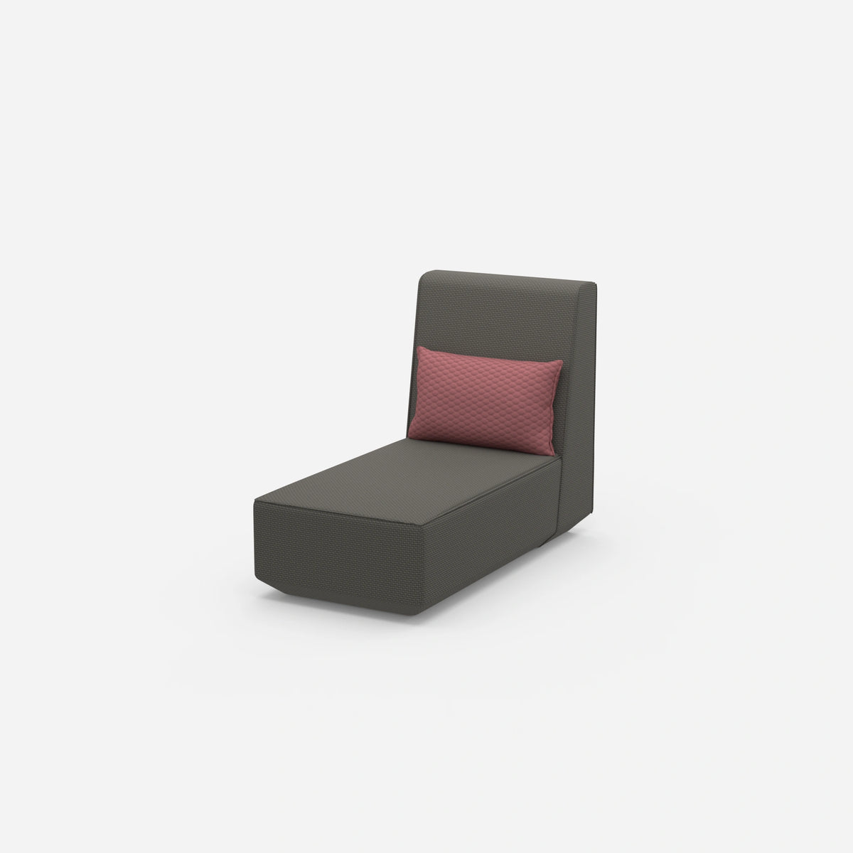 Recamiere für kleine Räume modular von der Seite