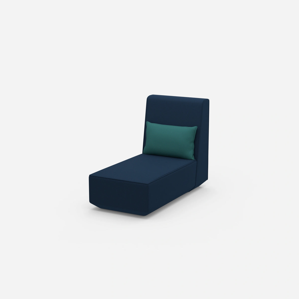 Recamiere für kleine Räume modular von der Seite