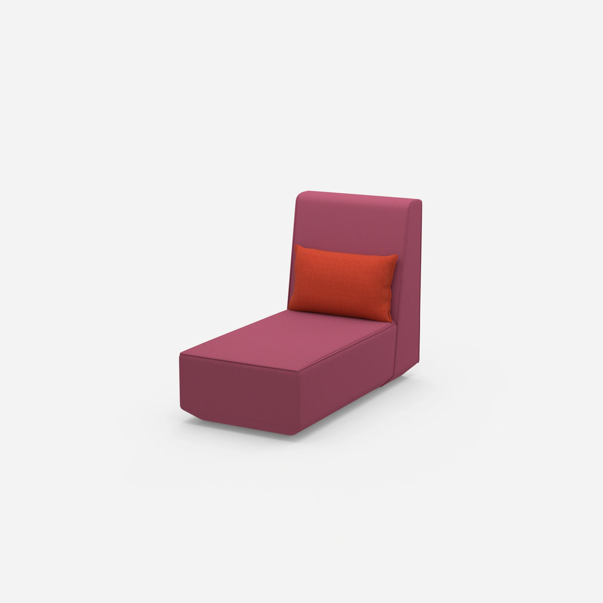 Recamiere für kleine Räume modular von der Seite