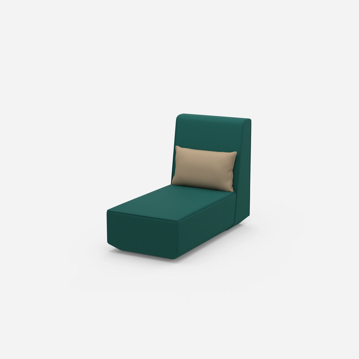 Recamiere für kleine Räume modular von der Seite