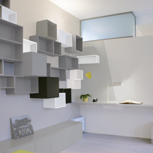 Wall bookshelf RK241 from the right-hand side