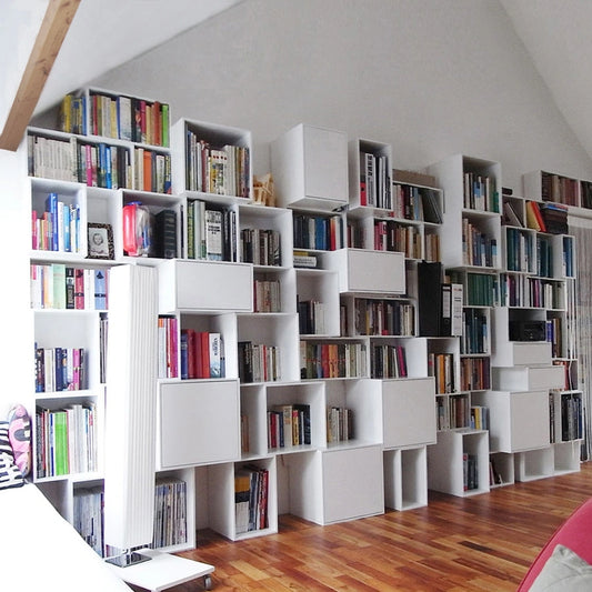 Wall bookshelf RK269 from the right side