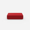 Roter Pouf von vorne