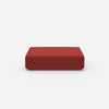 Roter Pouf von vorne