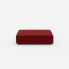 Roter Pouf von vorne